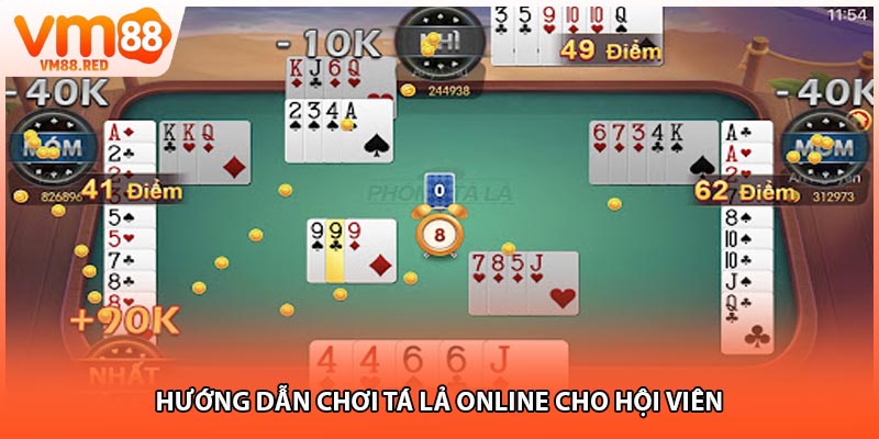 Hướng dẫn chơi tá lả online cho hội viên